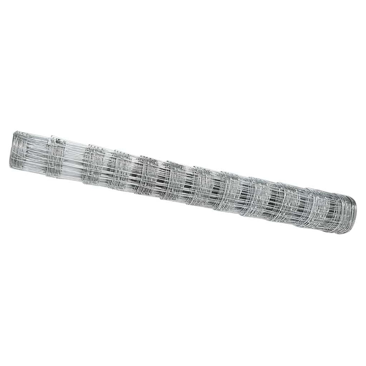 Vidaxl clôture de pâturage argent 25 x 1,2 m en acier galvanisé