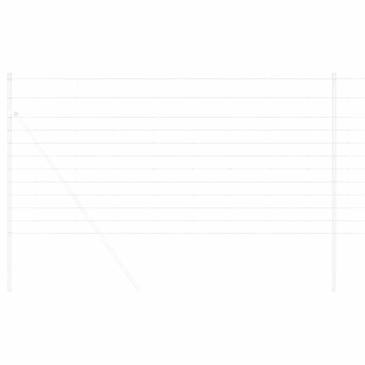 Vidaxl clôture de pâturage argent 25 x 1,2 m en acier galvanisé