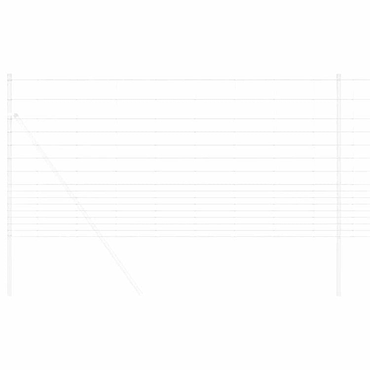 Vidaxl clôture de pâturage argent 25 x 1,2 m en acier galvanisé
