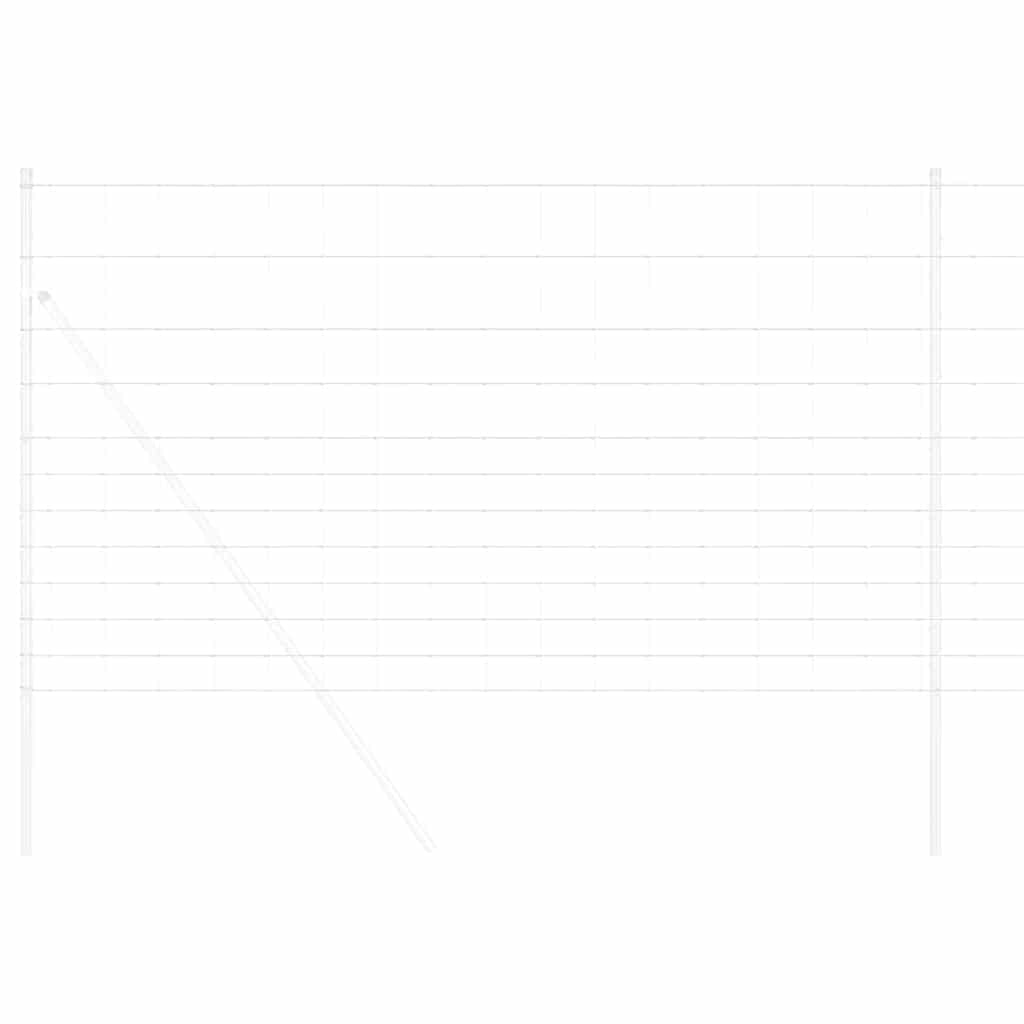 Vidaxl clôture de pâturage argent 25 x 1,4 m acier galvanisé