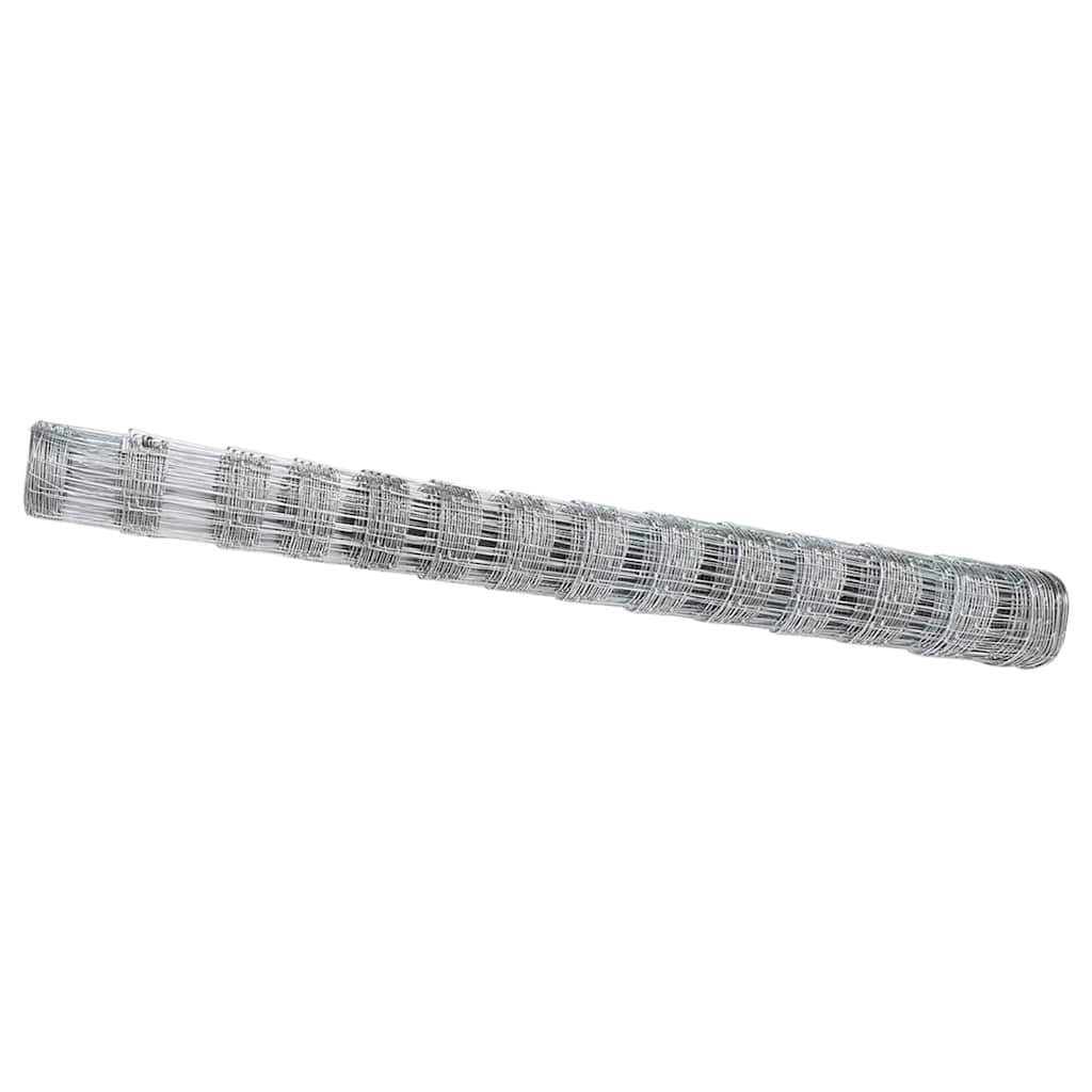 Vidaxl clôture de pâturage argent 25 x 1,4 m acier galvanisé