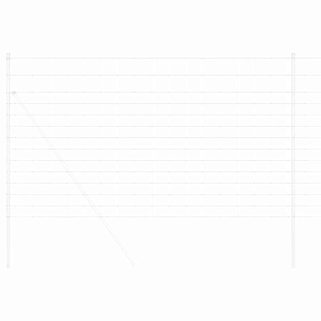 Vidaxl clôture de pâturage argent 25 x 1,4 m acier galvanisé