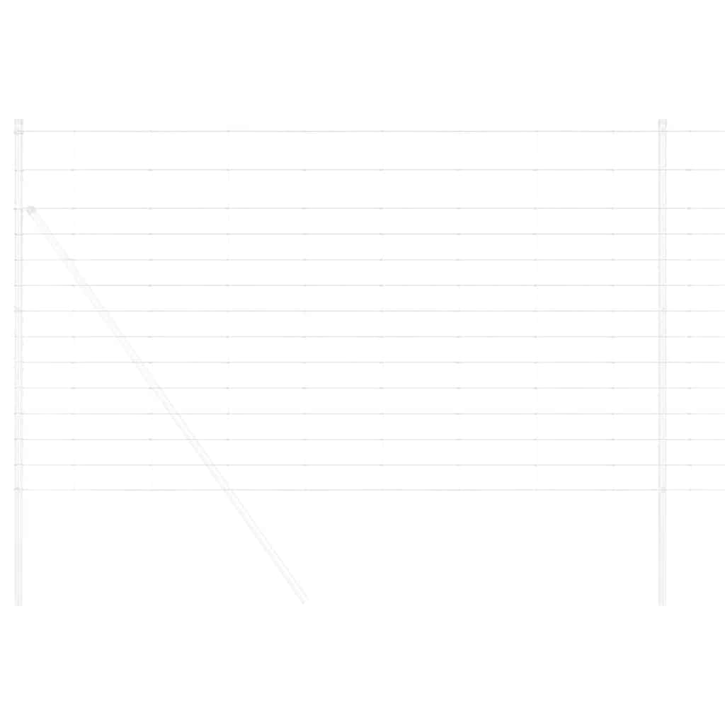 Vidaxl clôture de pâturage argent 25 x 1,4 m acier galvanisé