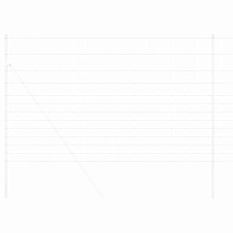 Vidaxl clôture de pâturage argent 25 x 1,5 m acier galvanisé