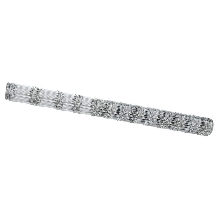 Vidaxl clôture de pâturage argent 25 x 1,5 m acier galvanisé