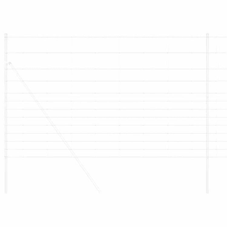 Vidaxl clôture de pâturage argent 25 x 1,5 m acier galvanisé