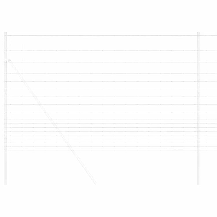 Vidaxl clôture de pâturage argent 25 x 1,5 m acier galvanisé