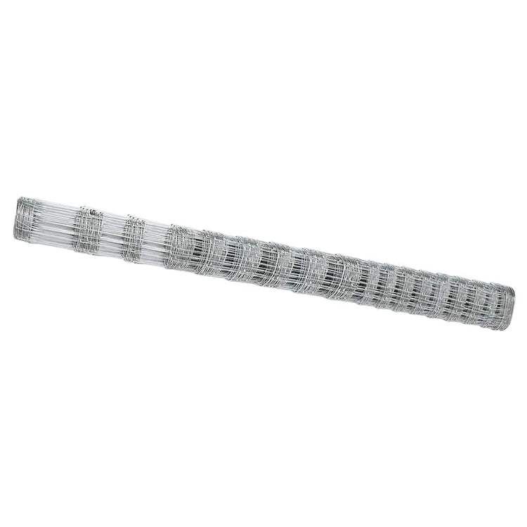 Vidaxl clôture de pâturage argent 25 x 1,5 m acier galvanisé