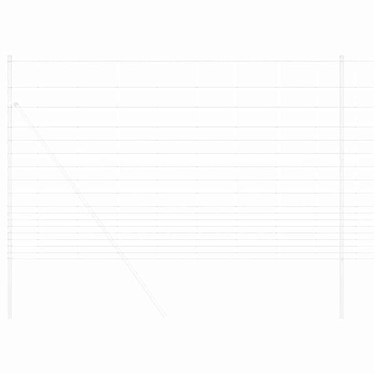 Vidaxl clôture de pâturage argent 25 x 1,5 m acier galvanisé