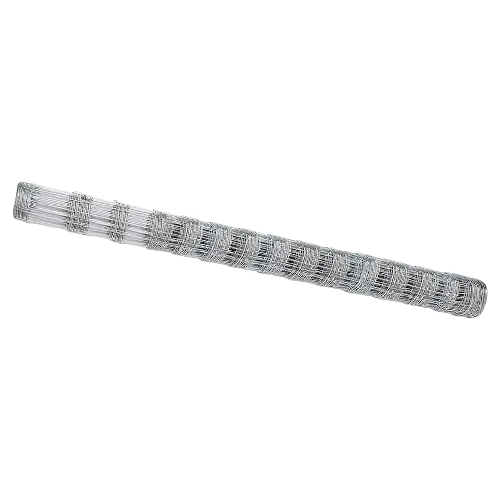 Vidaxl clôture de pâturage argent 25 x 1,6 m acier galvanisé