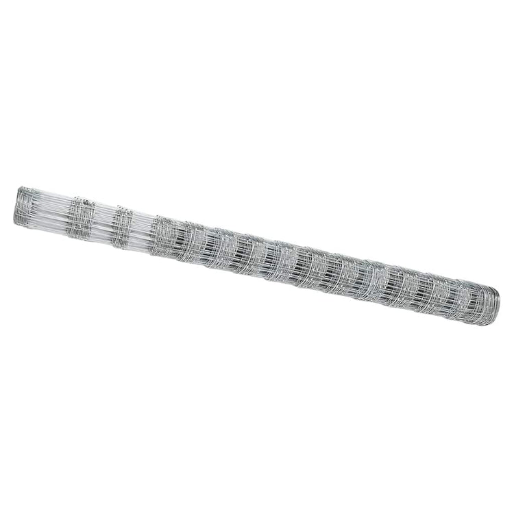 Vidaxl clôture de pâturage argent 25 x 1,6 m acier galvanisé