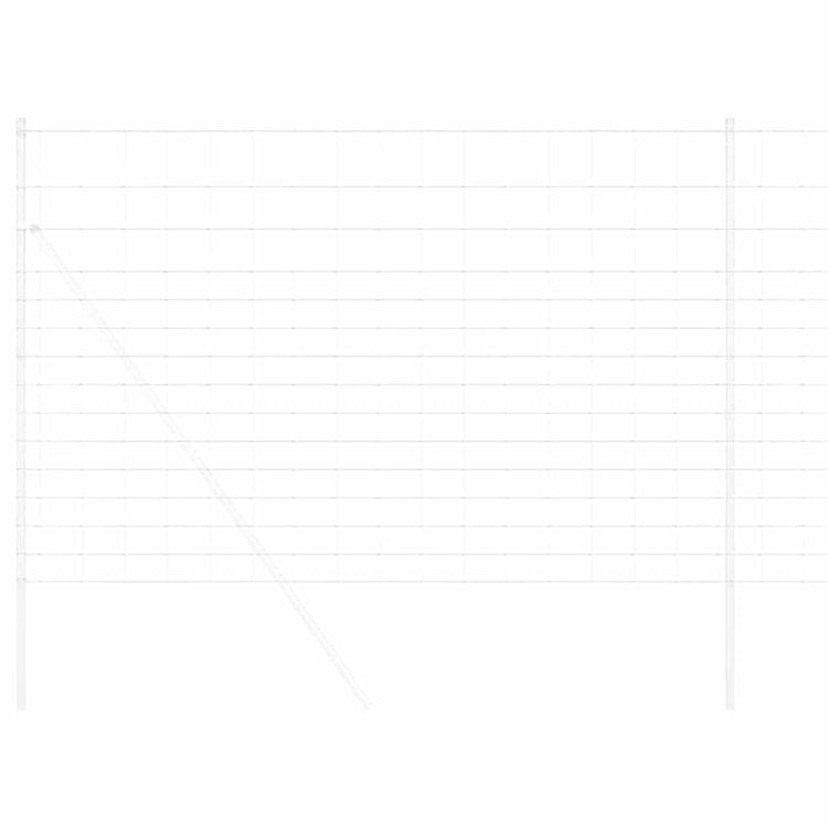 Vidaxl clôture de pâturage argent 25 x 1,6 m acier galvanisé
