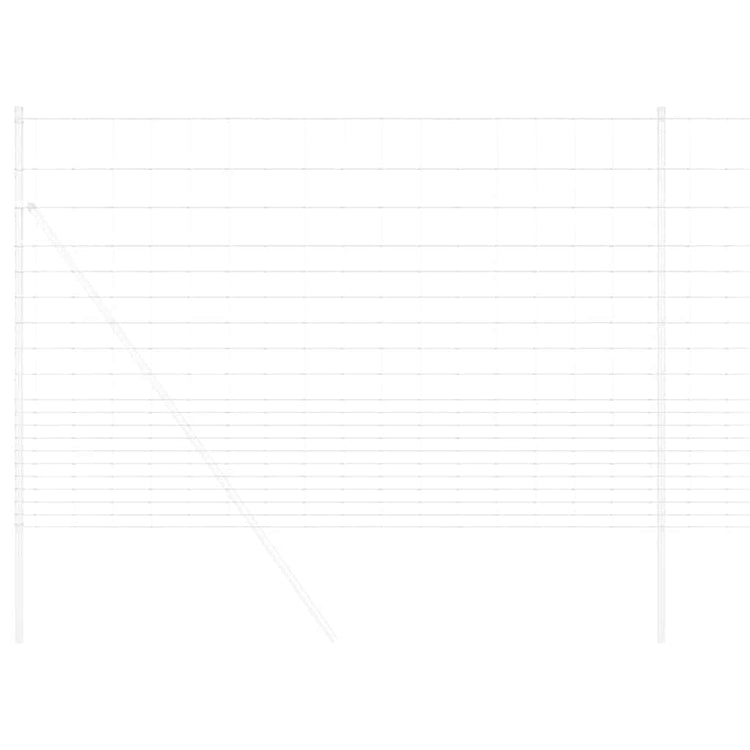 Vidaxl clôture de pâturage argent 25 x 1,6 m acier galvanisé