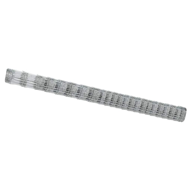 Vidaxl clôture de pâturage argent 25 x 1,6 m acier galvanisé