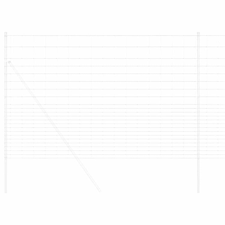 Vidaxl clôture de pâturage argent 25 x 1,6 m acier galvanisé