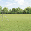 Vidaxl clôture de pâturage argent 50 x 0,8 m en acier galvanisé