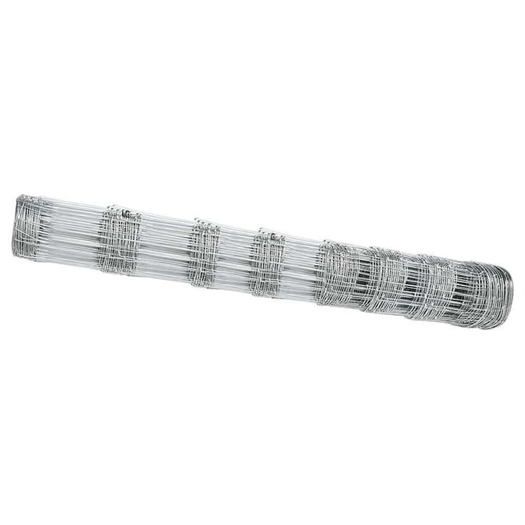 Vidaxl clôture de pâturage argent 50 x 1 m en acier galvanisé