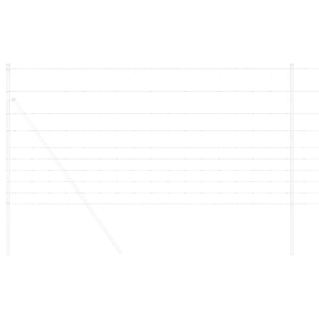 Vidaxl clôture de pâturage argent 50 x 1,2 m acier galvanisé