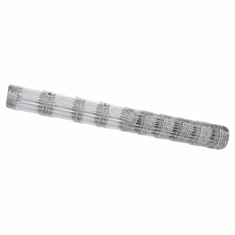Vidaxl clôture de pâturage argent 50 x 1,2 m acier galvanisé