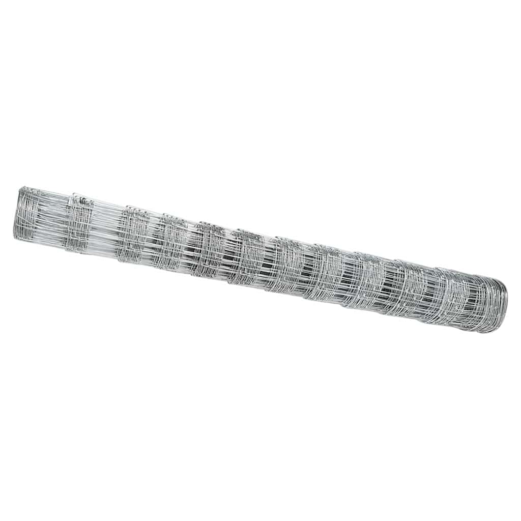 Vidaxl clôture de pâturage argent 50 x 1,2 m acier galvanisé
