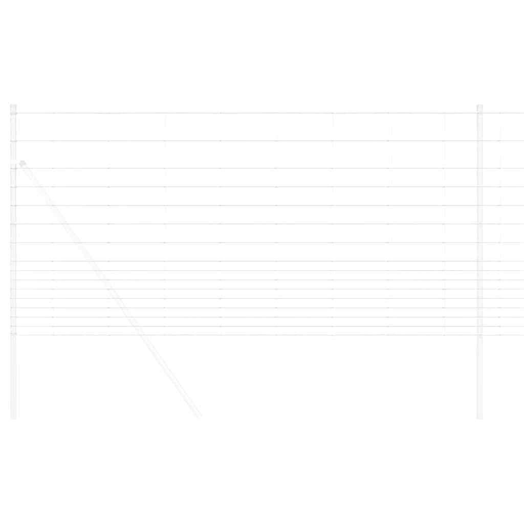Vidaxl clôture de pâturage argent 50 x 1,2 m acier galvanisé