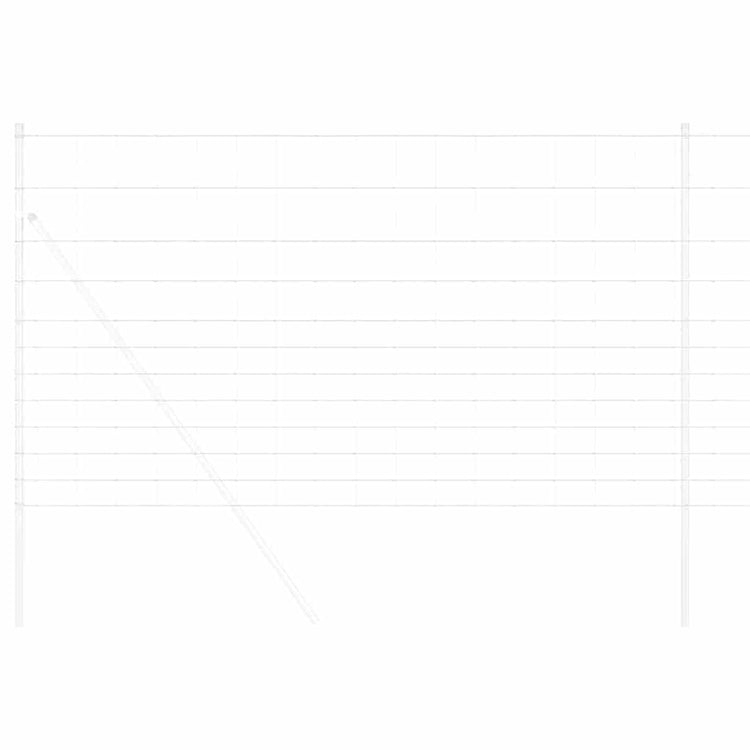 Vidaxl clôture de pâturage argent 50 x 1,4 m acier galvanisé