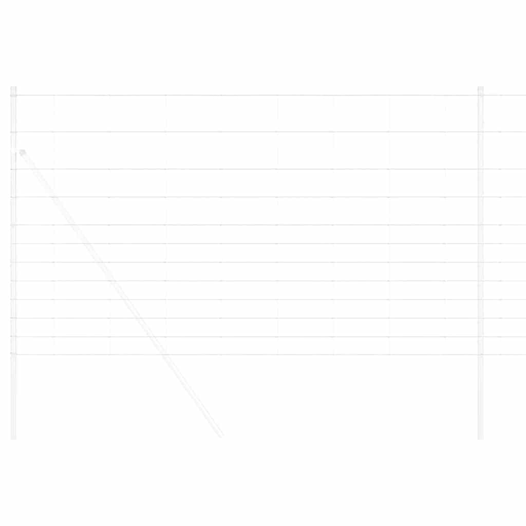 Vidaxl clôture de pâturage argent 50 x 1,4 m acier galvanisé