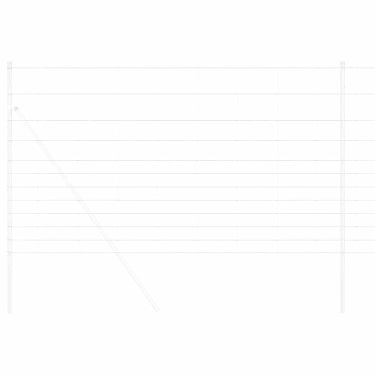 Vidaxl clôture de pâturage argent 50 x 1,4 m acier galvanisé