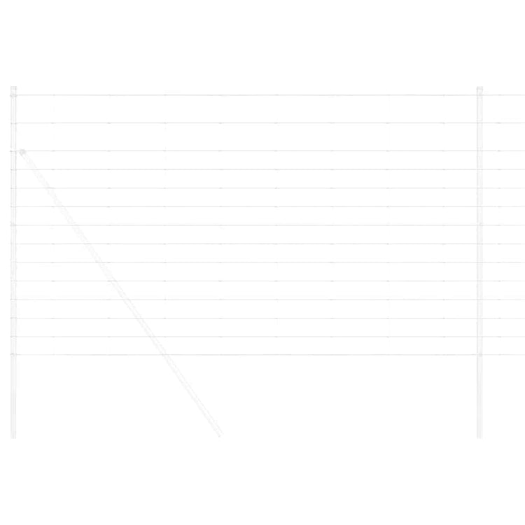 Vidaxl clôture de pâturage argent 50 x 1,4 m acier galvanisé