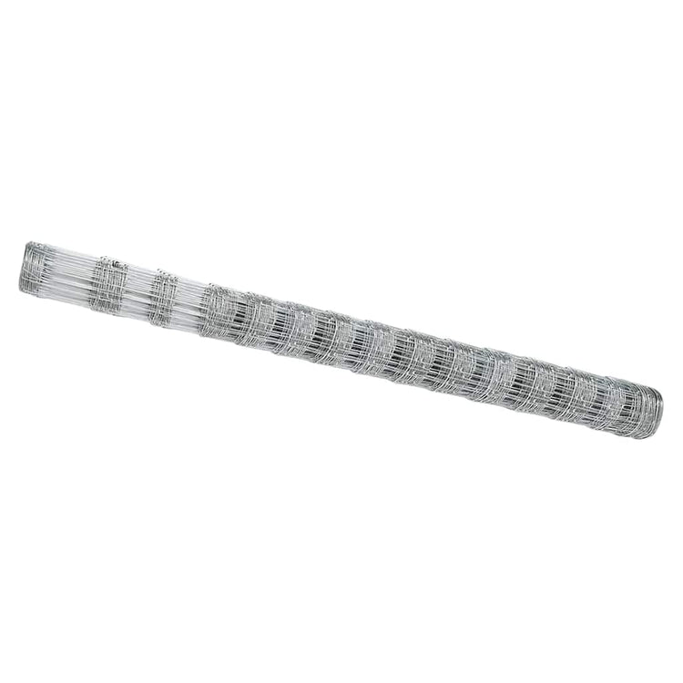 Vidaxl clôture de pâturage argent 50 x 1,6 m acier galvanisé