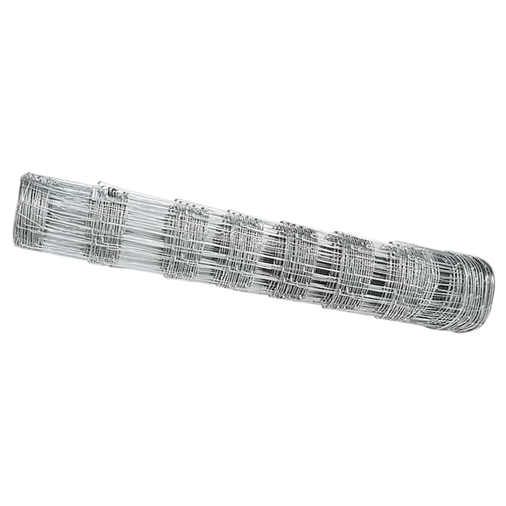 Vidaxl clôture de pâturage argent 100 x 0,8 m acier galvanisé