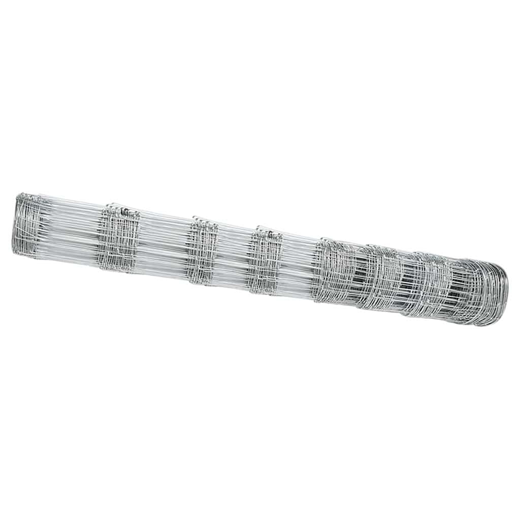 Vidaxl clôture de pâturage argent 100 x 1 m acier galvanisé