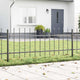 Vidaxl clôture de jardin gris 1,7 x 0,6 m en acier thermolaqué