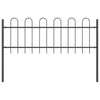 Vidaxl clôture de jardin gris 1,7 x 0,6 m en acier thermolaqué