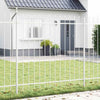 Vidaxl clôture de jardin blanc 1,7 x 1,5 m en acier thermolaqué