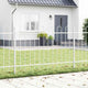 Vidaxl clôture de jardin blanc 1,7 x 1 m en acier thermolaqué