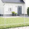 Vidaxl clôture de jardin blanc 1,7 x 1,5 m en acier thermolaqué