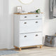 Vidaxx armoire à chaussures Askim blanc 85 x 35 x 108 cm bois de pin massif