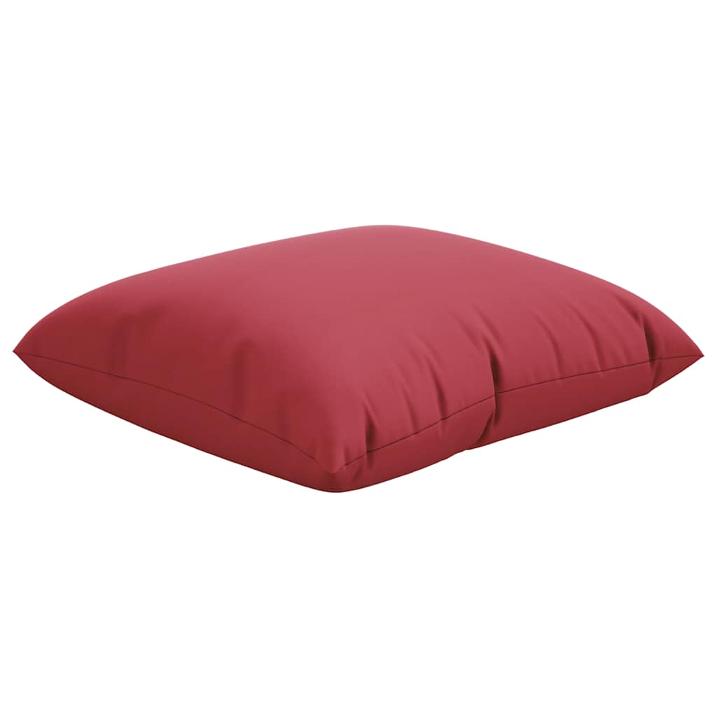VidaXL coussins de canapé 4 pièces vin rouge 50x50 cm tissu
