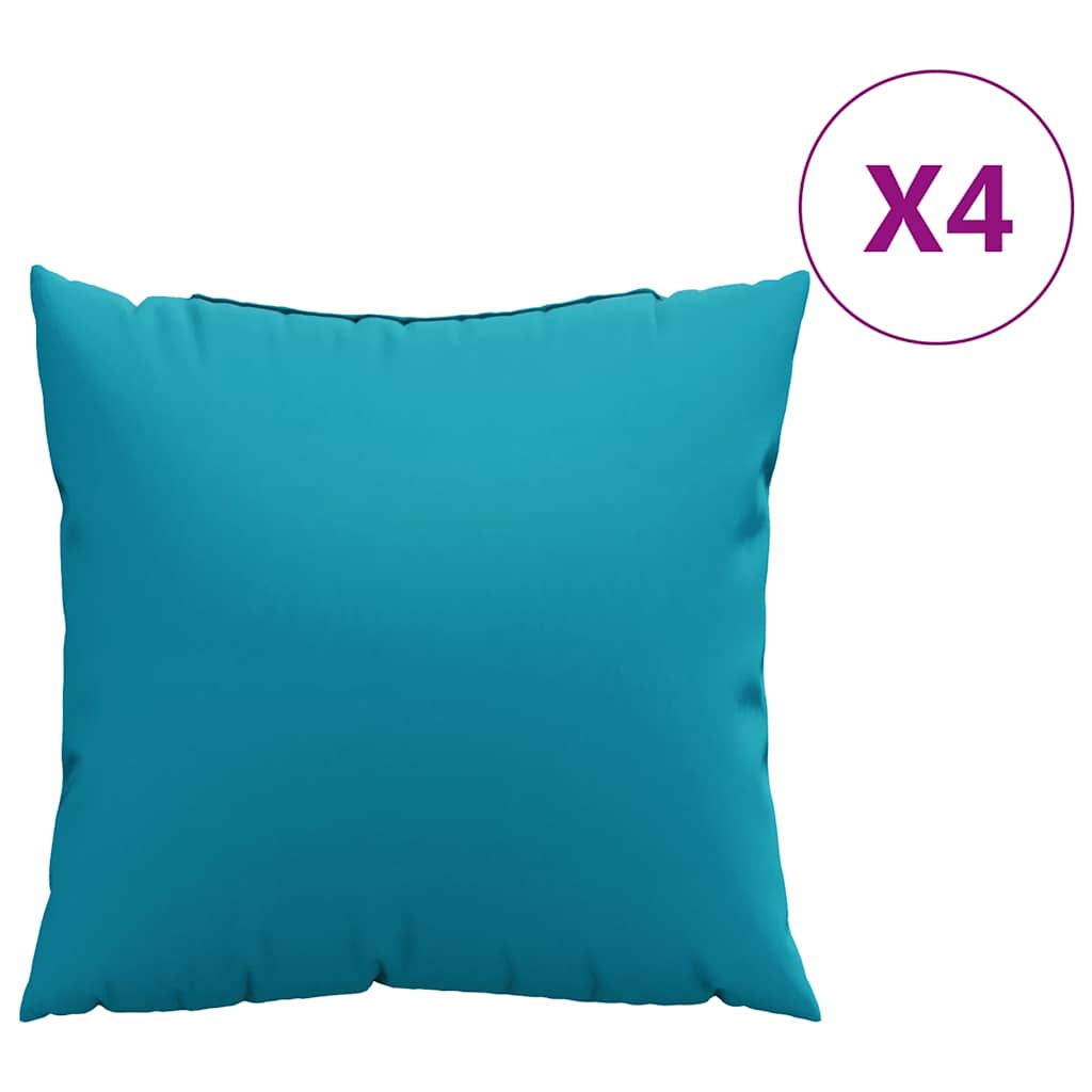 Vidaxx coussins de canapé 4 pièces tissu bleu 60x60 cm