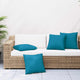 Vidaxx coussins de canapé 4 pièces tissu bleu 60x60 cm