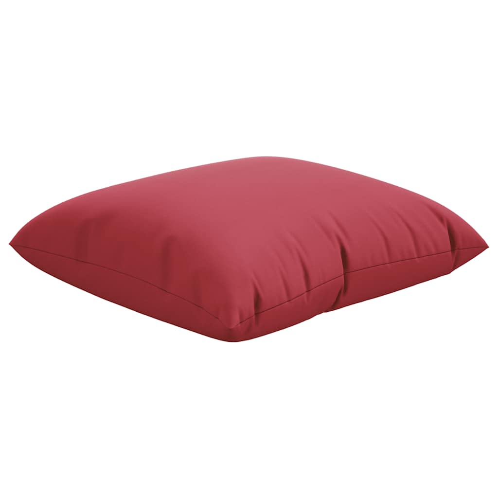 VidaXL coussins de canapé 4 pièces vin rouge 60x60 cm tissu