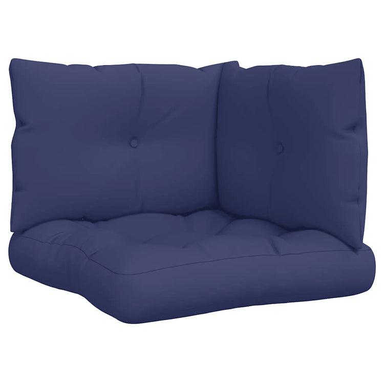 VidaXL coussins de palette 3 pcs tissu oxford bleu marine