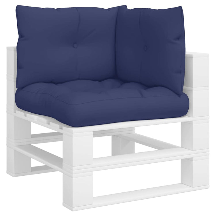 VidaXL coussins de palette 3 pcs tissu oxford bleu marine