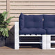 VidaXL coussins de palette 3 pcs tissu oxford bleu marine