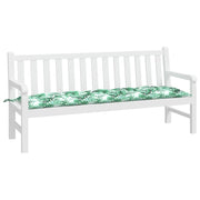 Vidaxx coussin de banc de jardin 180x50x7 cm tissu oxford motif feuille - afbeelding 3