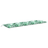 VidaXL coussin de banc de jardin avec motif feuilles, 200x50x7 cm, tissu oxford