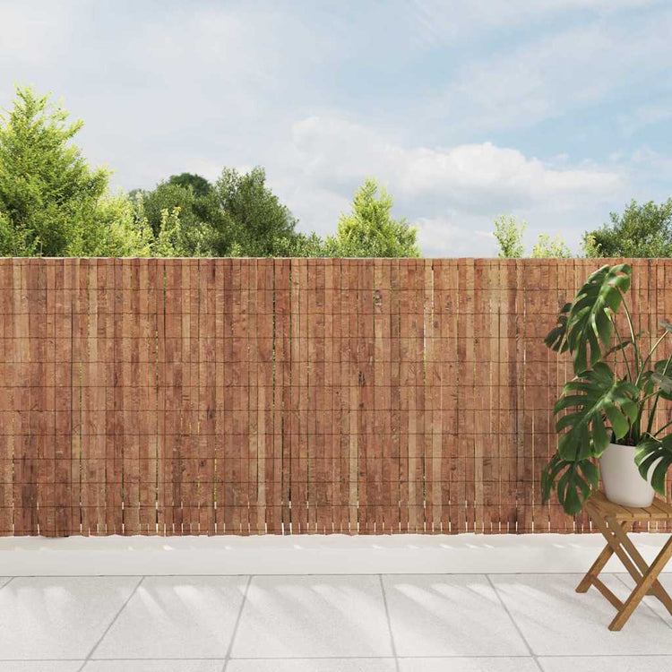 Vidaxl clôture en écorce marron 400 x 125cm écorce