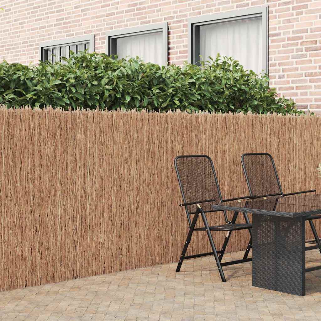 Vidaxl clôture en broussailles marron 400 x 150 cm bière