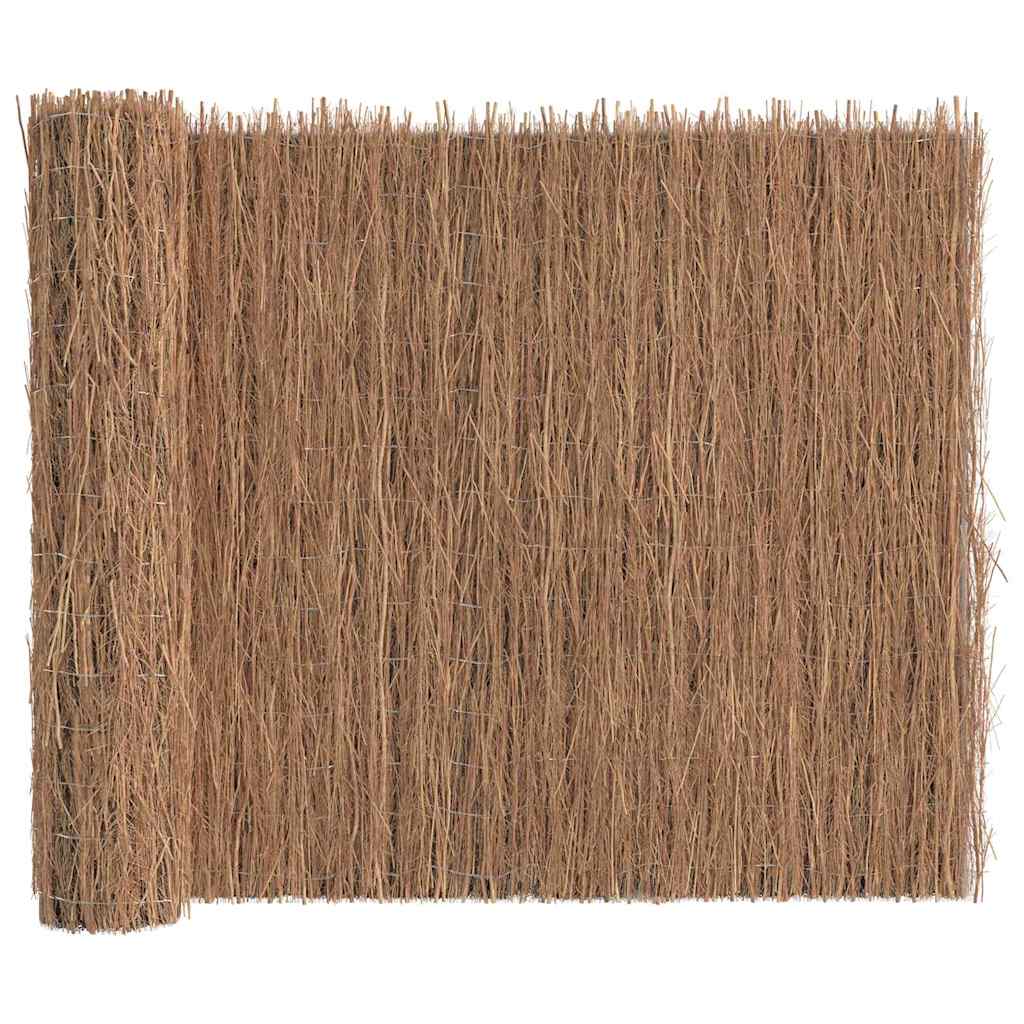 Vidaxl clôture en broussailles marron 400 x 150 cm bière